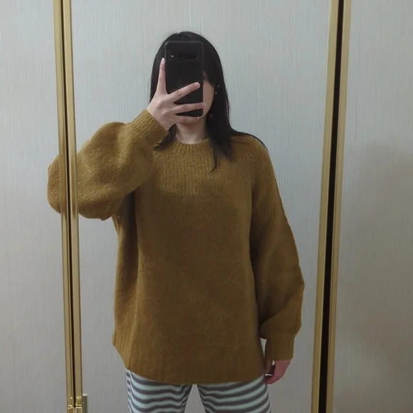 BNWT Everlane SuperFuzz Alpaca Oversized Crew - Picture 7 of 9